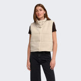ONLY ONLSANDRA Teddy Gilet In Beige