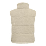 ONLY ONLSANDRA Teddy Gilet In Beige