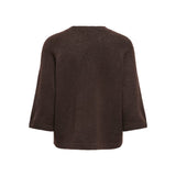 ONLY ONLSIMONI 3/4 Knitted Pullover In Coffee Bean