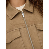 ONLY ONLSTINA Jacket In Cocoa Créme