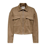 ONLY ONLSTINA Jacket In Cocoa Créme