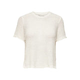 ONLY ONLSUNNY Knitted Top In Cloud Dancer