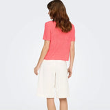 ONLY ONLSUNNY Knitted Top In Sugar Coral