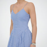 ONLY ONLTIARI Strap Hip Dress In Blue