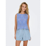 ONLY ONLTULUM Top In Blue Bonnet