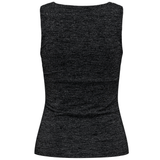 Only Roma Sleeveless Shine Vest Top in Silver