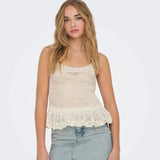 ONLY Sleeveless Knitted Top in Birch