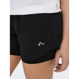 ONLY PLAY ONPMILA-2 Mid waist Loose Fit Training shorts In Black