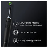 Oral-B Vitality Pro Cross Action Electric Rechargeable Toothbrush in Black