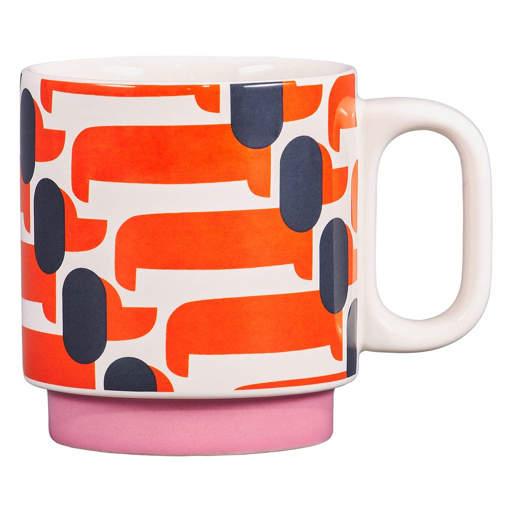 Orla Kiely Dachshund Mug