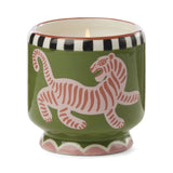 Paddywax A Dopo 8 Oz Hand painted "Tiger" Ceramic - Black Cedar & Fig