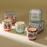 Paddywax A Dopo Cheetah Linen & Orris Boxed Ceramic Candle