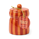 Paddywax Cabana Striped Ceramic Spiced Apple Candle 6.5oz