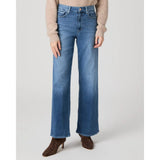 PAIGE Anessa 31" Wide Leg Jean in Freeride Medium Blue