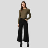 PAIGE Anessa Wide Leg Jean In Black Shadow