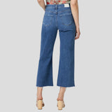PAIGE Anessa Wide Leg Jean In Rock Show Distressed