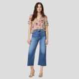 PAIGE Anessa Wide Leg Jean In Rock Show Distressed