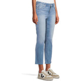 PAIGE Cindy Crop Seamed Belt Loops Raw Hem In Mesmerize