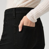 PAIGE Cindy Straight Jean In Black Shadow