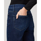 PAIGE Mason Ankle Straight Jean in Cirques Dark Blue