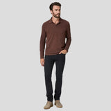 PAIGE Transcend Federal Slim Straight Jean In Navy