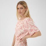 BenthaPW Blouse In Peach Blossom Dot Paisley