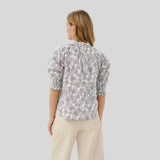 Part Two AlmerasPW Shirt In Navy Leaf Print
