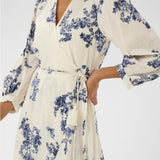 Part Two AlyaPW Dress In Blue Flower Print