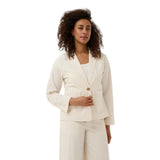 Part Two BriddiPW Casual Jacket In White Stripe