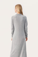 Part Two CheyennePW Long Sleeve Dress in Light Grey