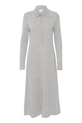 Part Two CheyennePW Long Sleeve Dress in Light Grey