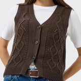 Part Two ChristinPW Waistcoat In Mole
