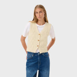 Part Two ChristinPW Waistcoat In Whitecap Grey
