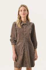Part Two EyvorPW Corduroy Dress in Walnut