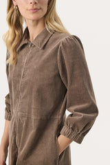 Part Two EyvorPW Corduroy Dress in Walnut