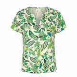 Part Two Genisas T-shirt Green Craft Flower