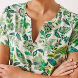 Part Two Genisas T-shirt Green Craft Flower