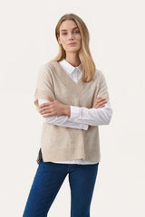 Part Two HevinPW Pullover Knit in Natural Melange