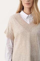 Part Two HevinPW Pullover Knit in Natural Melange