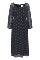 Part Two LankaPW Polka Dot Dress in Navy