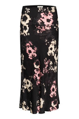 Part Two LaurinaPW Floral Skirt in Black