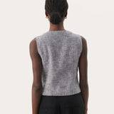 Part Two NadhiaPW Waistcoat In Melange