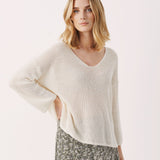 Part Two Netrona Knit Pullover Whitecap
