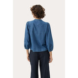 Part Two NicoliePw Denim Shirt In Medium Blue Denim