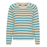 Part Two Nielan Knit Pullover Swim Cap Stripe