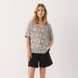 Part Two Popsy Short Sleeves Blouse Black