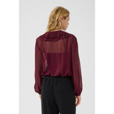 Part Two SanazPW Blouse In Burgundy