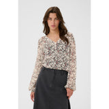 Part Two SandiPW Blouse In Whitecap Grey Flower