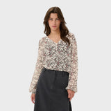 Part Two SandiPW Blouse In Whitecap Grey Flower - OLD STOCK