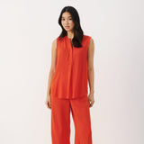 Part Two Sara Sleeveless Blouse Grenadine